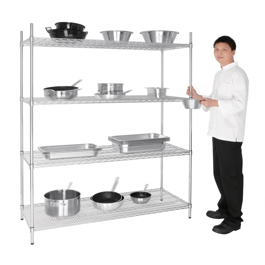Étagère en kit 4 niveaux Vogue 1525 x 610mm