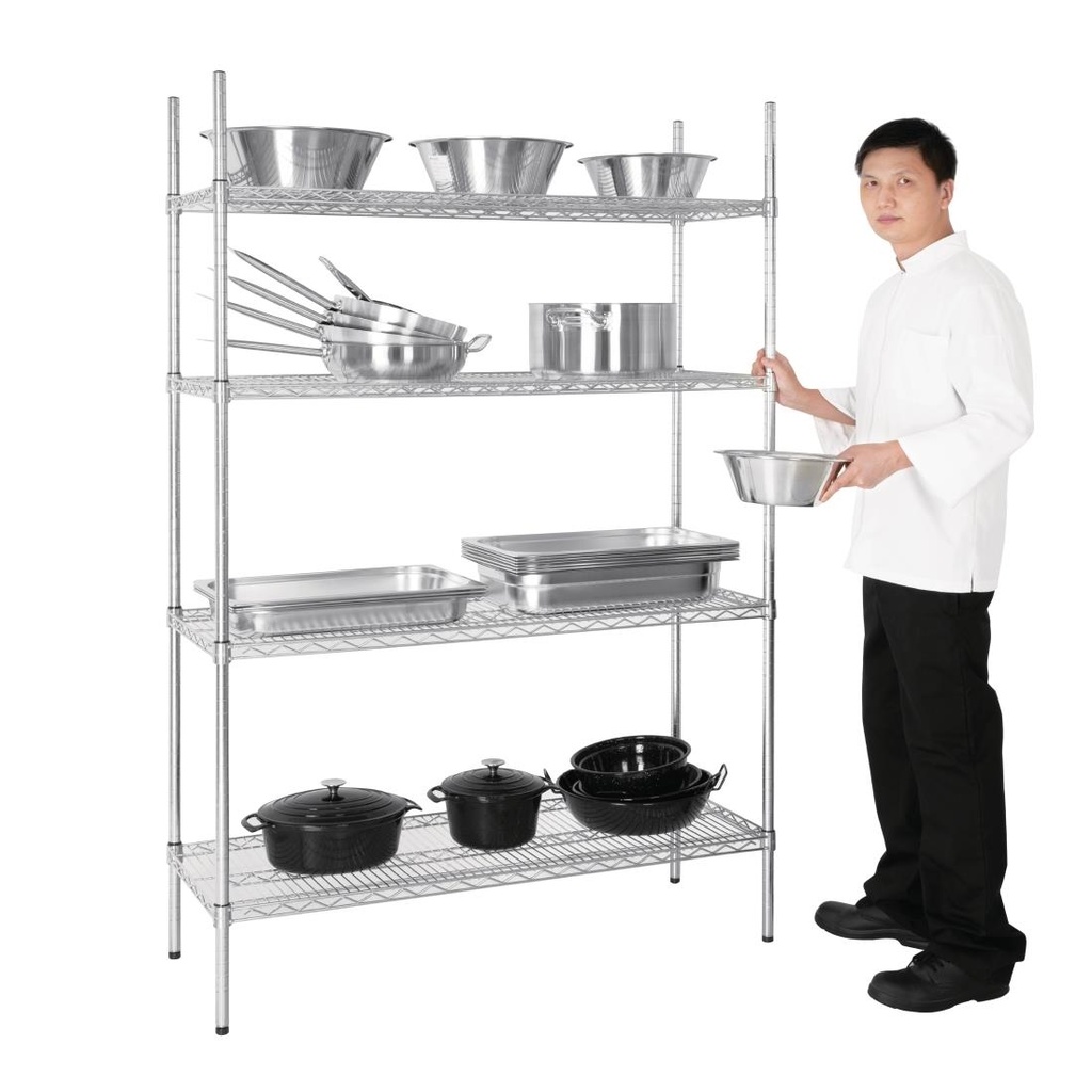 Etagère modulaire 4 niveaux 1220x457mm Vogue