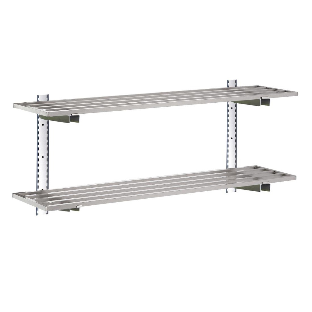 Etagère murale ajourée inox Gastro M 20x1000x400mm