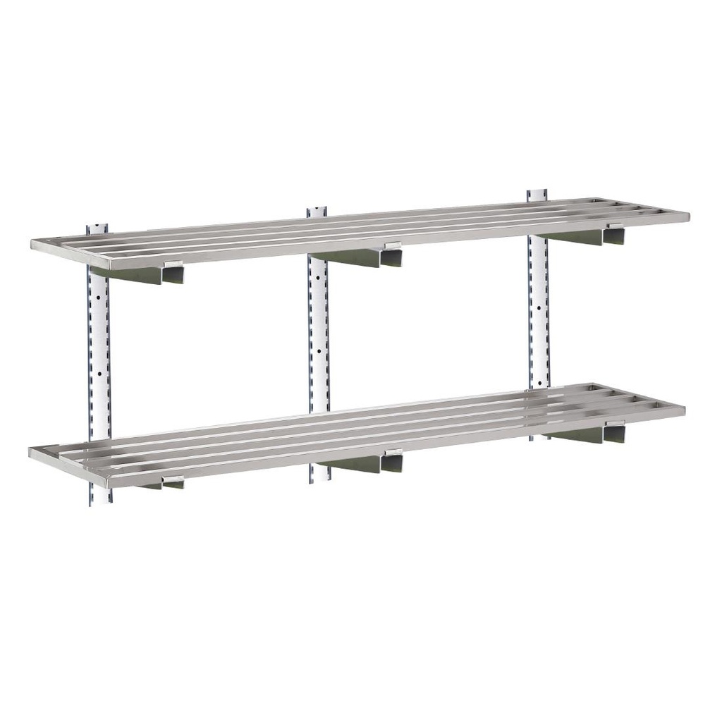 Etagère murale ajourée inox Gastro M 20x1000x400mm