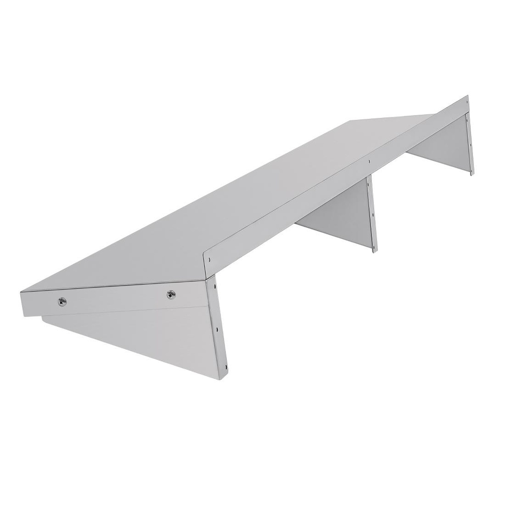 Etagère murale en acier inoxydable Vogue 1800mm