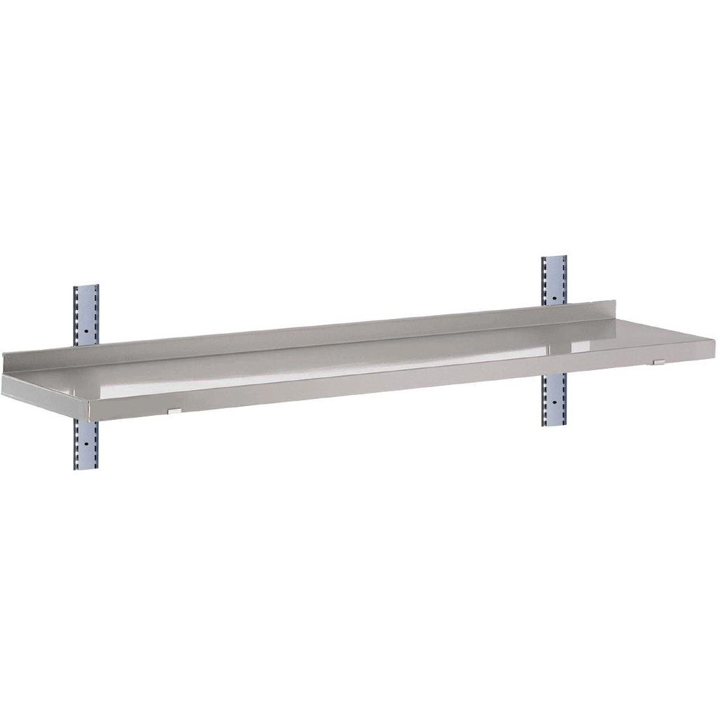Etagère murale inox sans supports Gastro M 1200 x 400mm