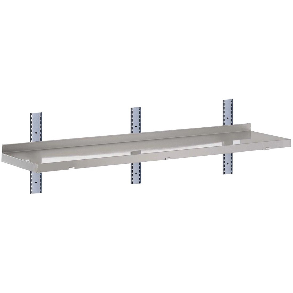 Etagère murale inox sans supports Gastro M 1400 x 400mm