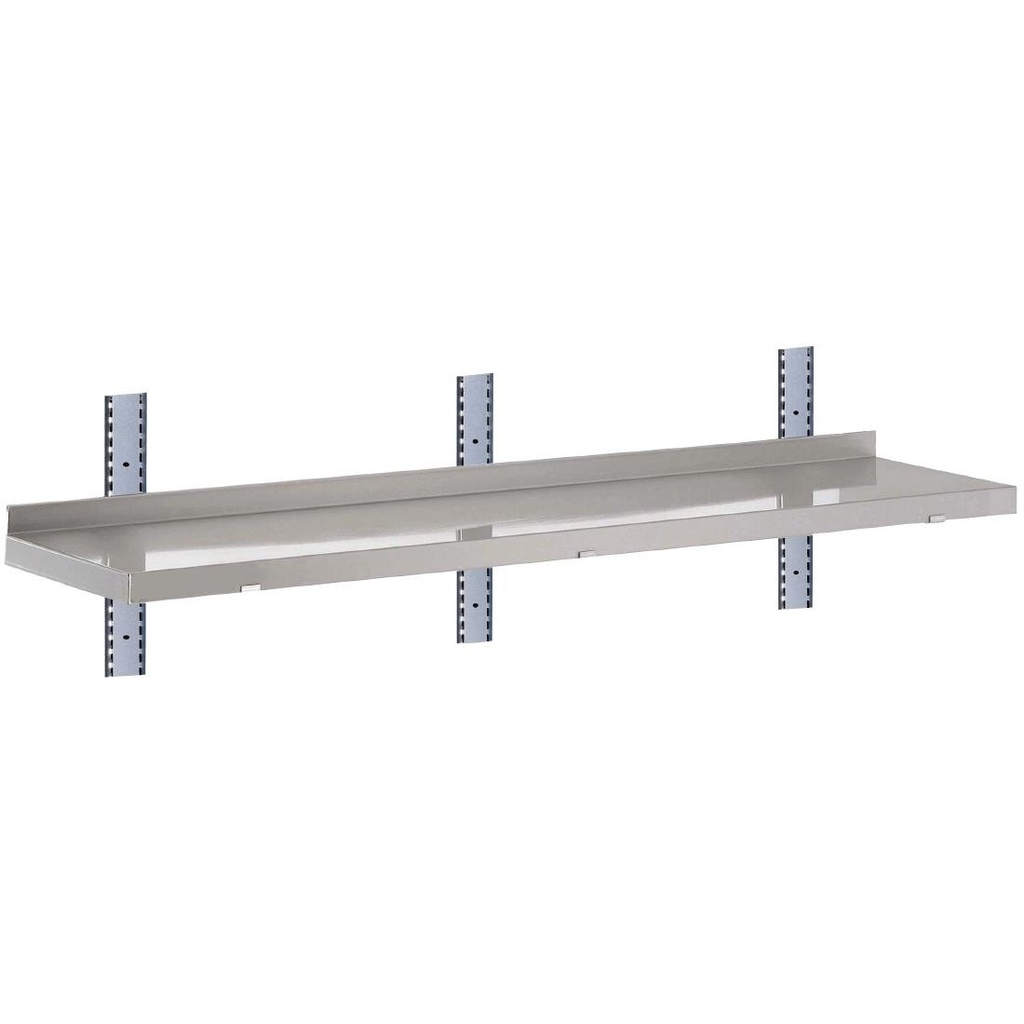 Etagère murale inox sans supports Gastro M 1600 x 400mm