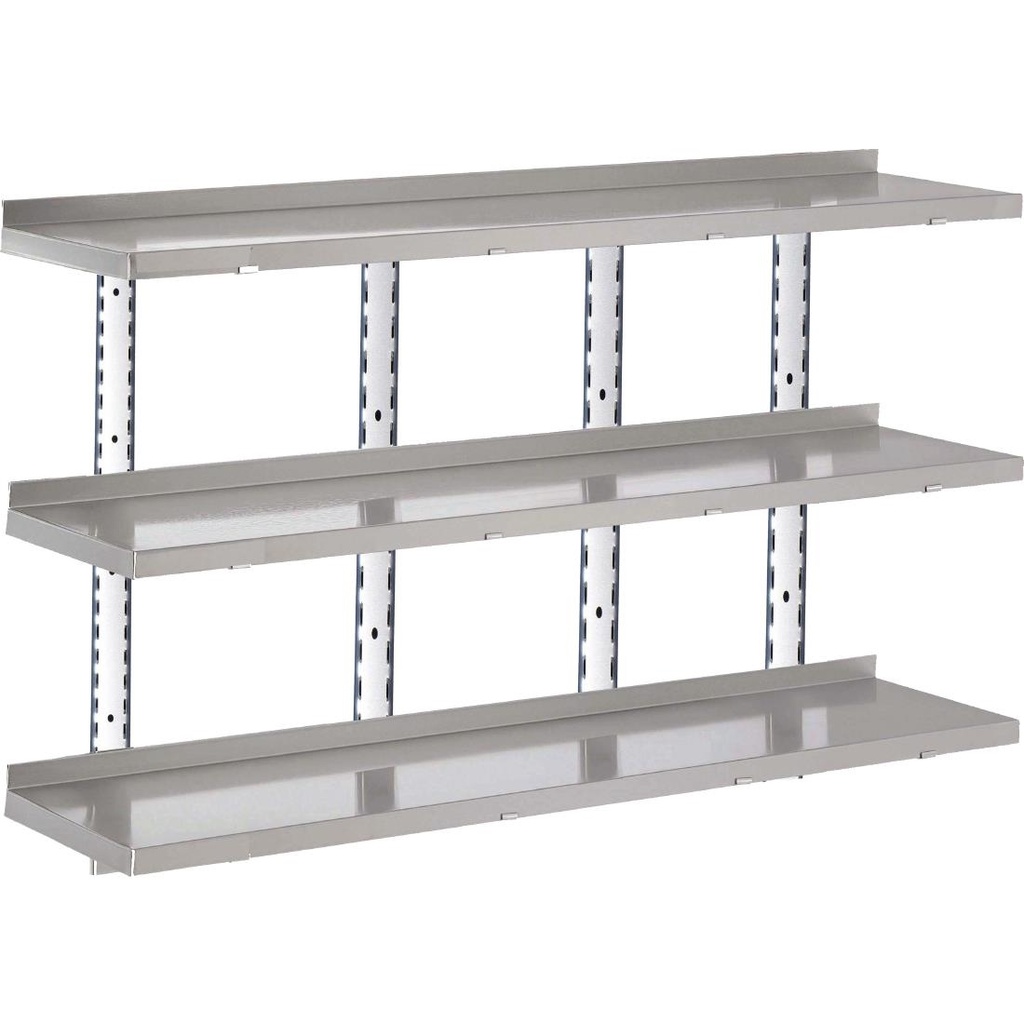 Etagère murale inox sans supports Gastro M 1800 x 400mm
