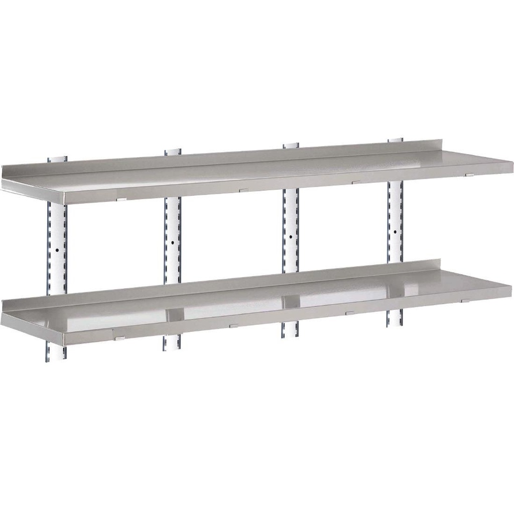 Etagère murale inox sans supports Gastro M 2000 x 400mm