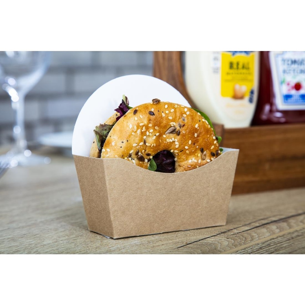 Etuis à bagel kraft compostables Colpac (lot de 1000)