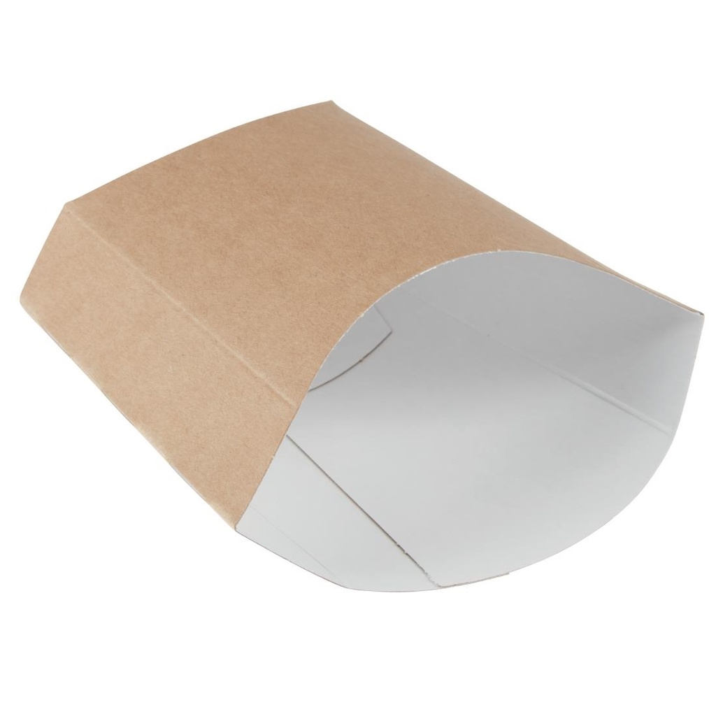 Etuis à frites moyens kraft compostables Colpac (lot de 1000)