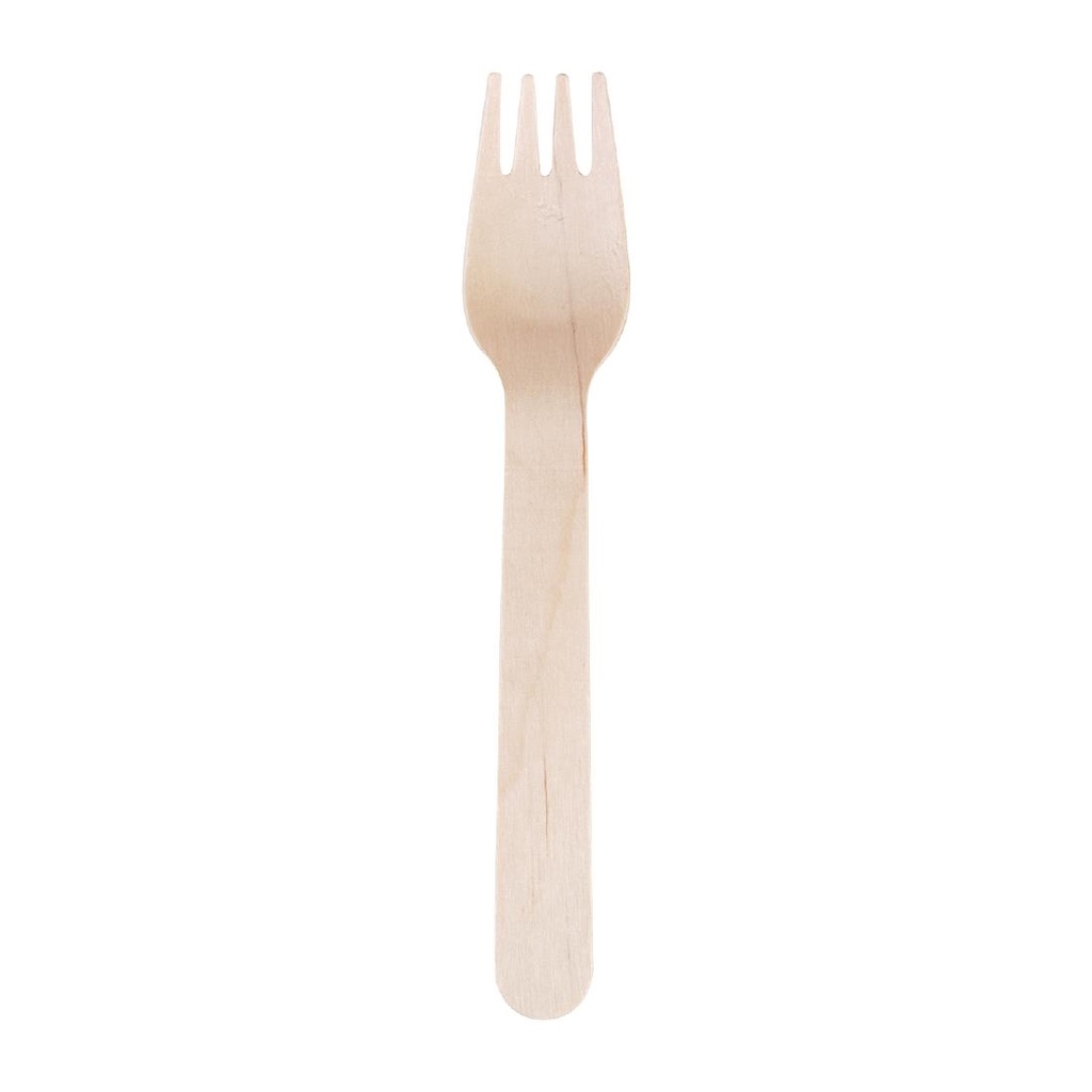 Fourchettes en bois biodégradables Fiesta Compostable lot de 100