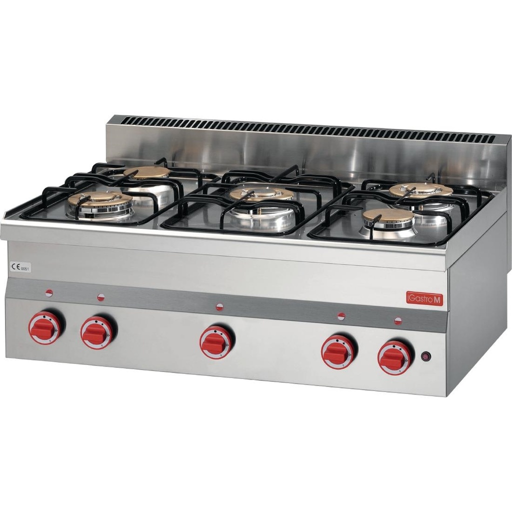 Fourneau gaz à poser 5 feux Gastro M 600 60/90PCG