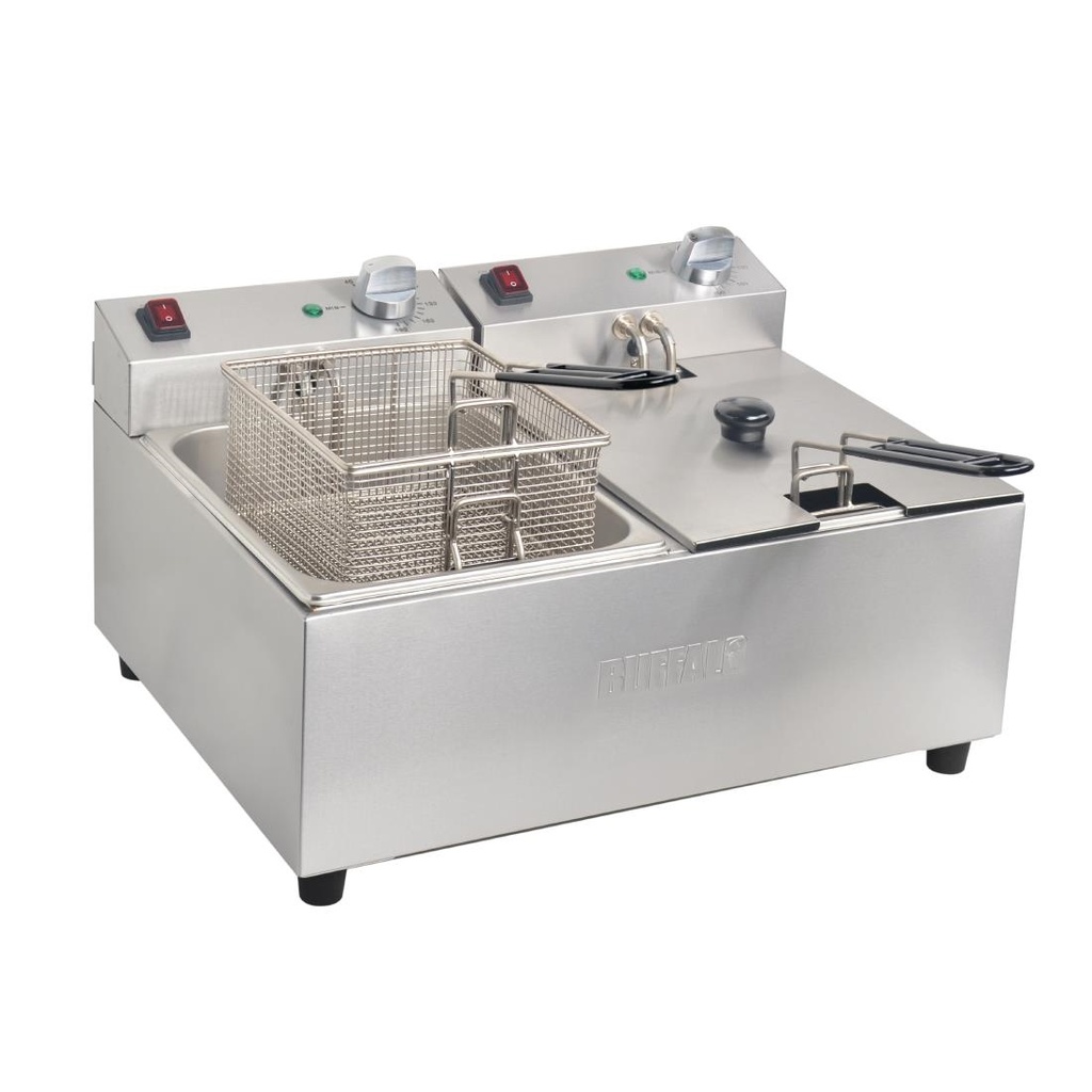 Friteuse double Buffalo - 2x5L 2x2,8kW