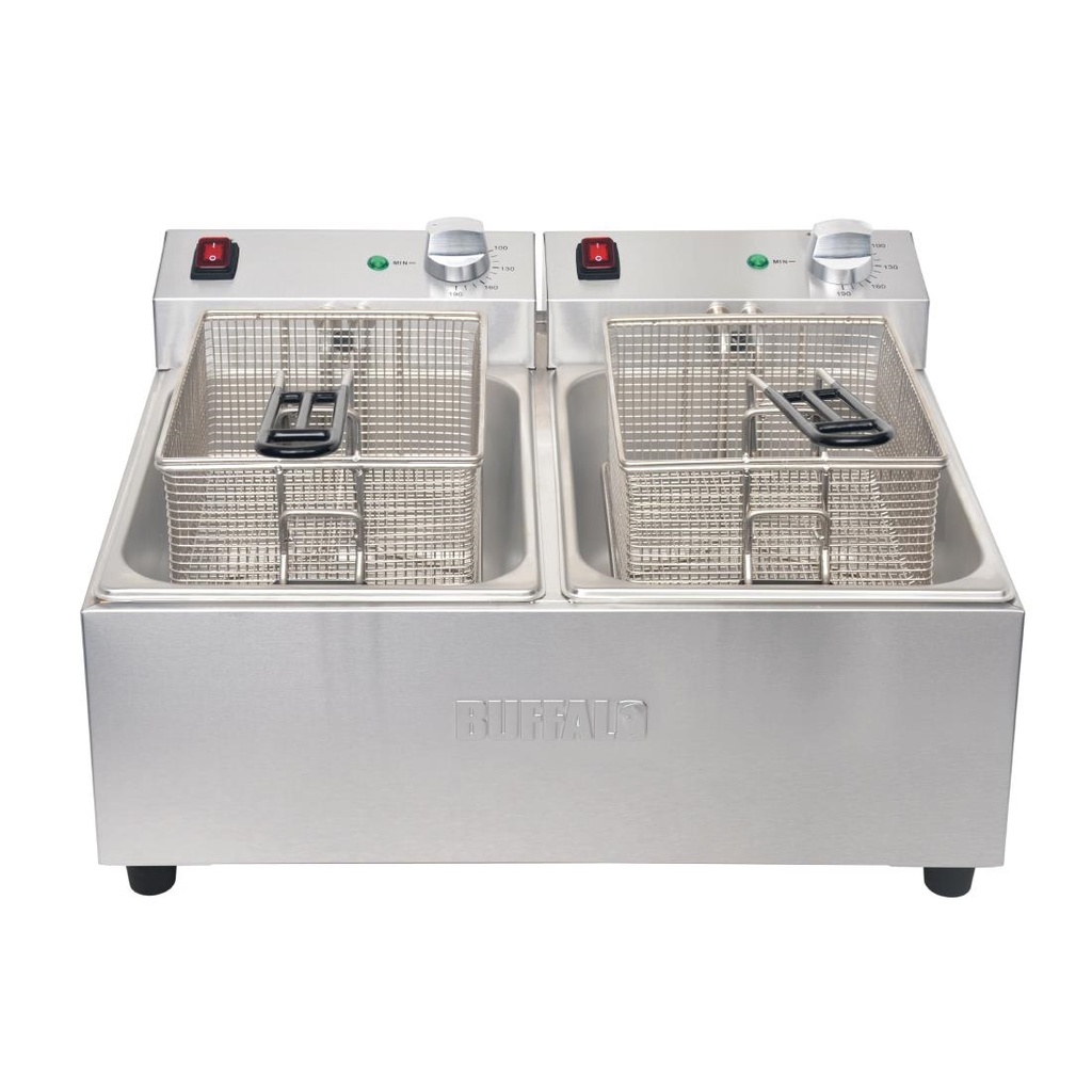 Friteuse double Buffalo - 2x5L 2x2,8kW