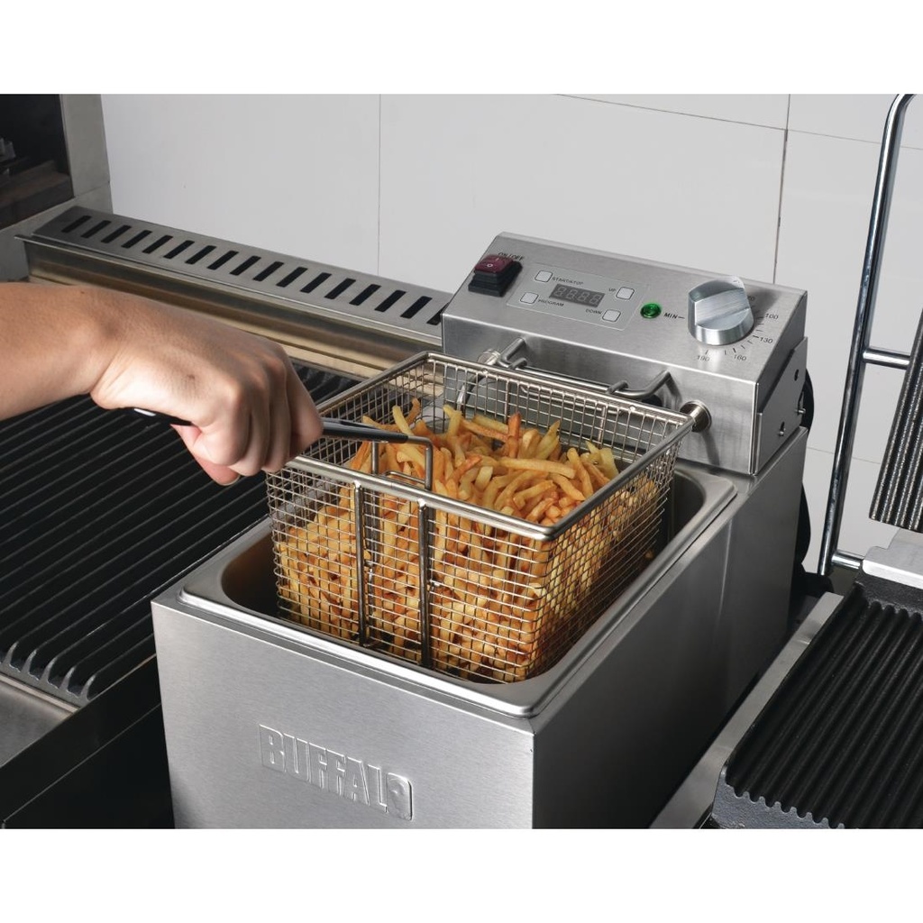 Friteuse simple avec minuterie Buffalo 5L 2,8kW