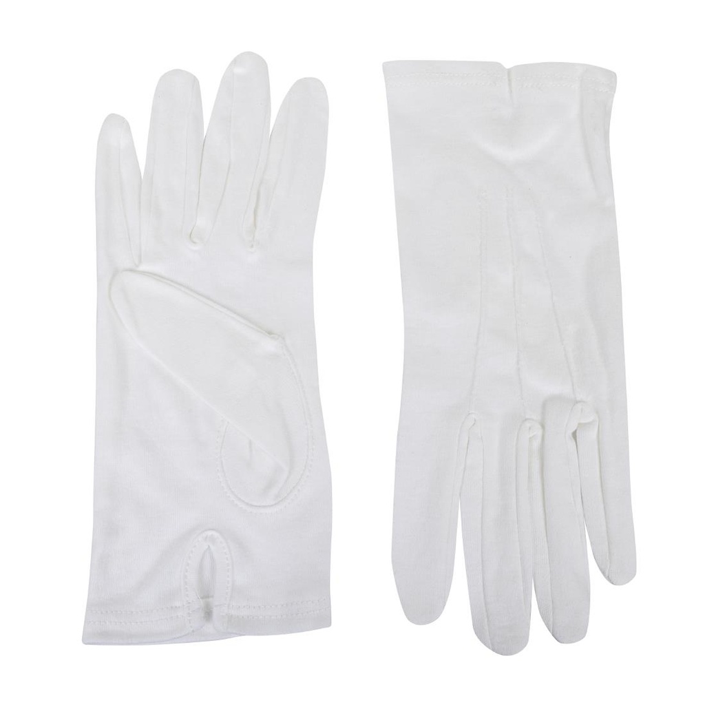 Gants de service pour homme blancs L/XL