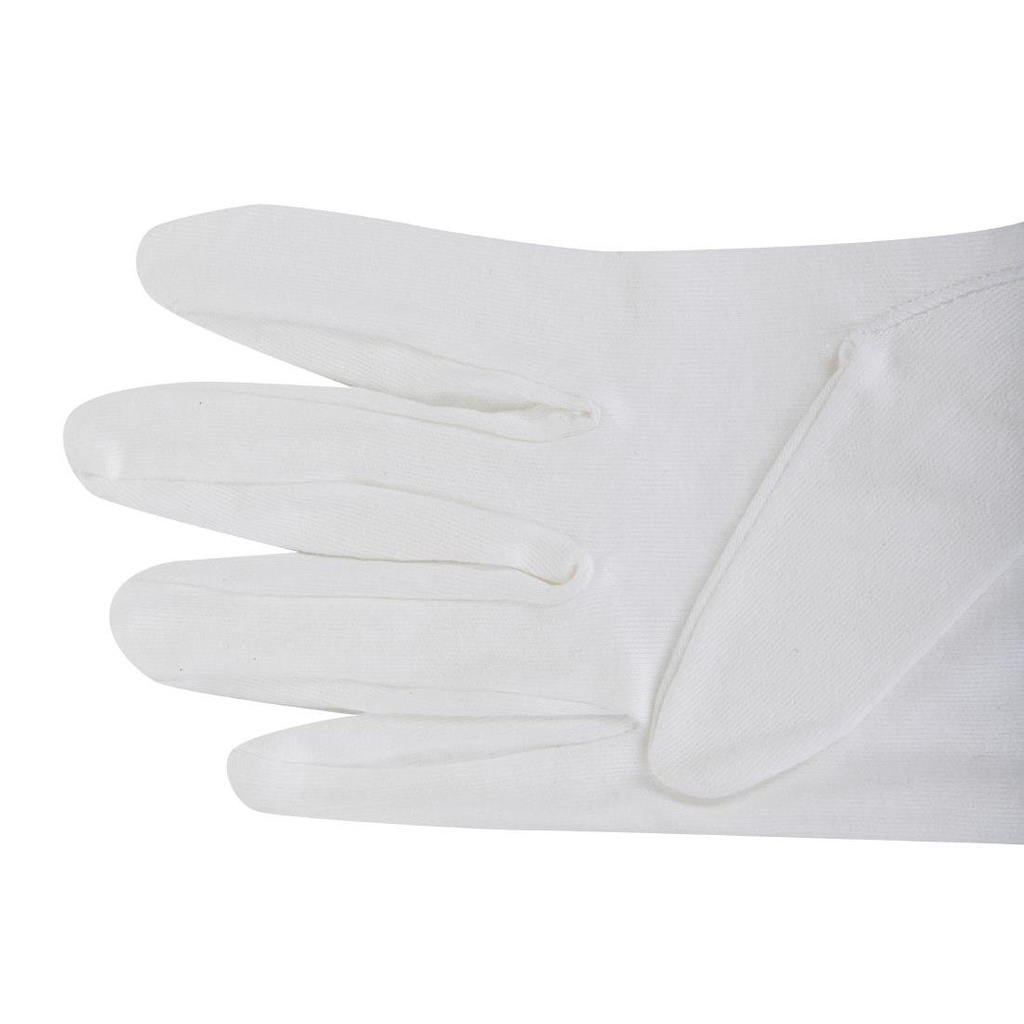 Gants de service pour homme blancs S/M