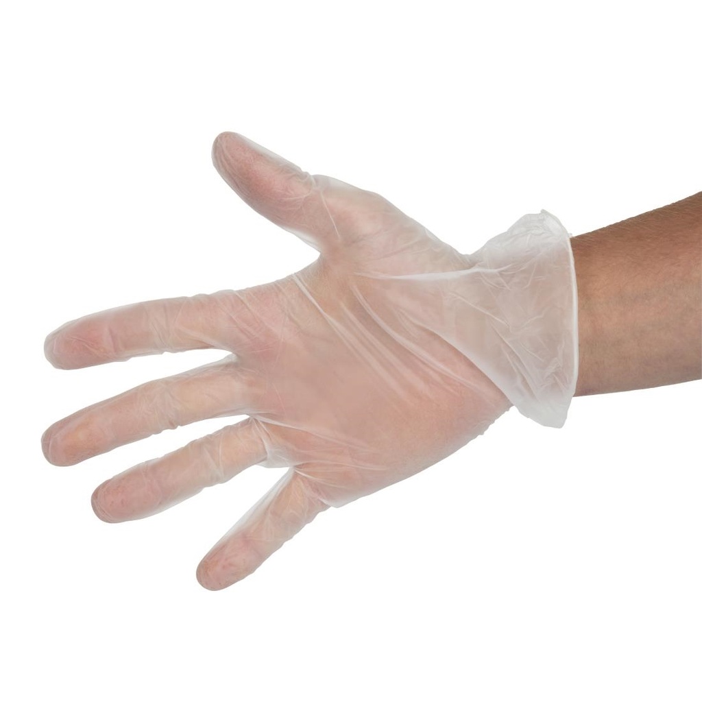 Gants en vinyle non poudrés Hygiplas L (lot de 100)