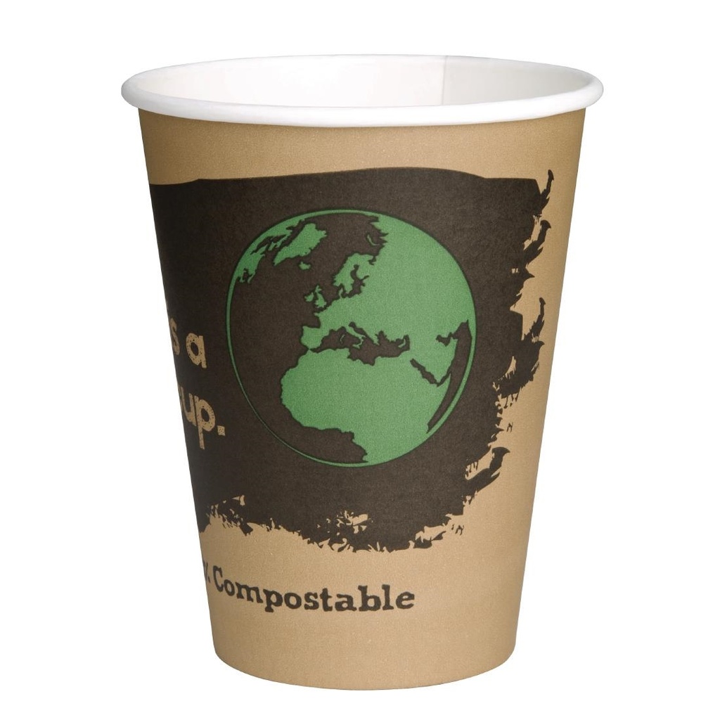 Gobelets boissons chaudes PLA compostables Fiesta Compostable 22,5 cl (x1000)