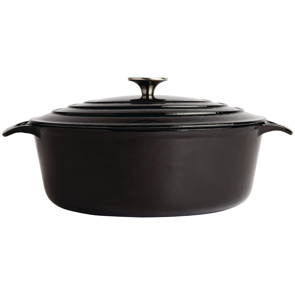 Grande cocotte ovale noire Vogue 6L