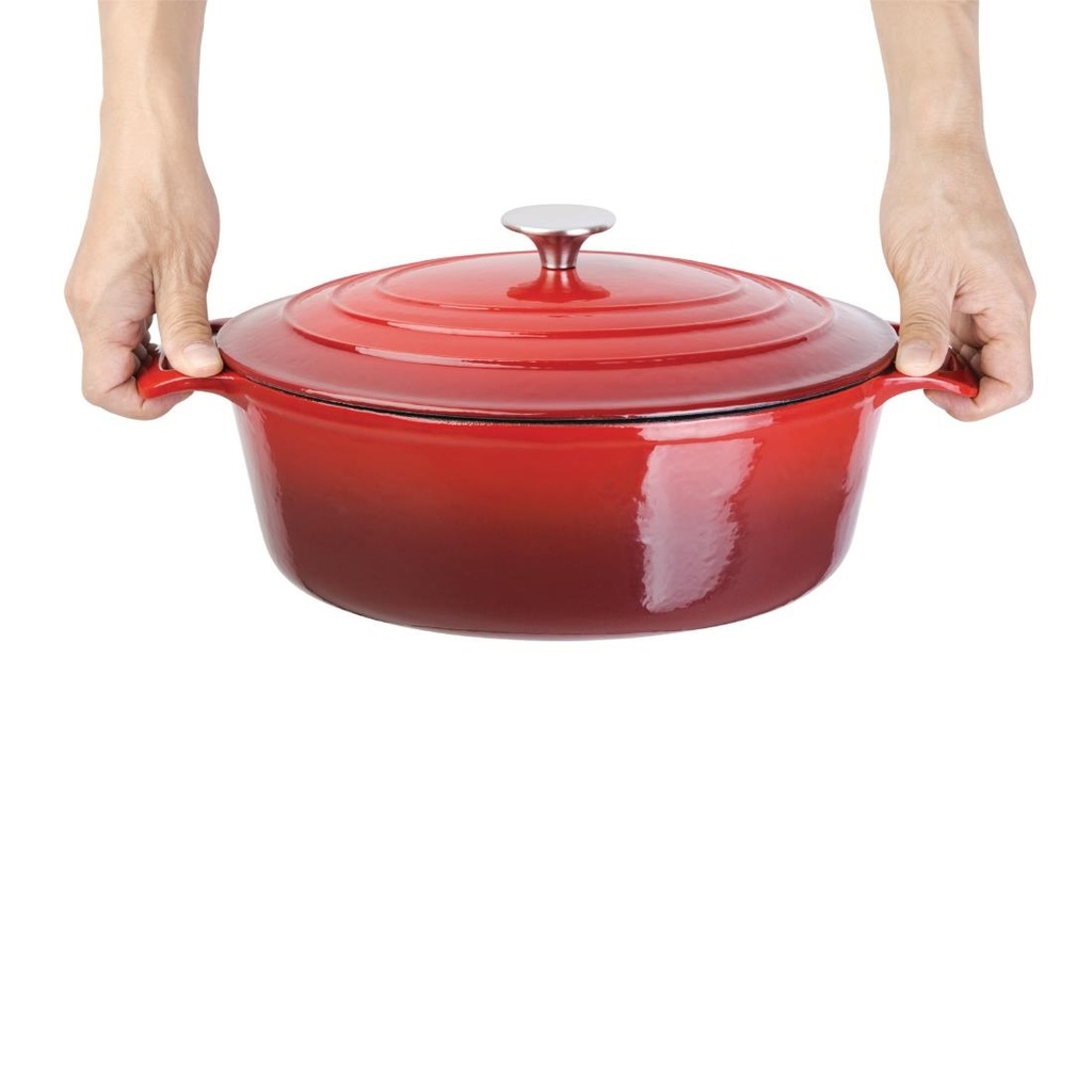 Grande cocotte ovale rouge Vogue 6L