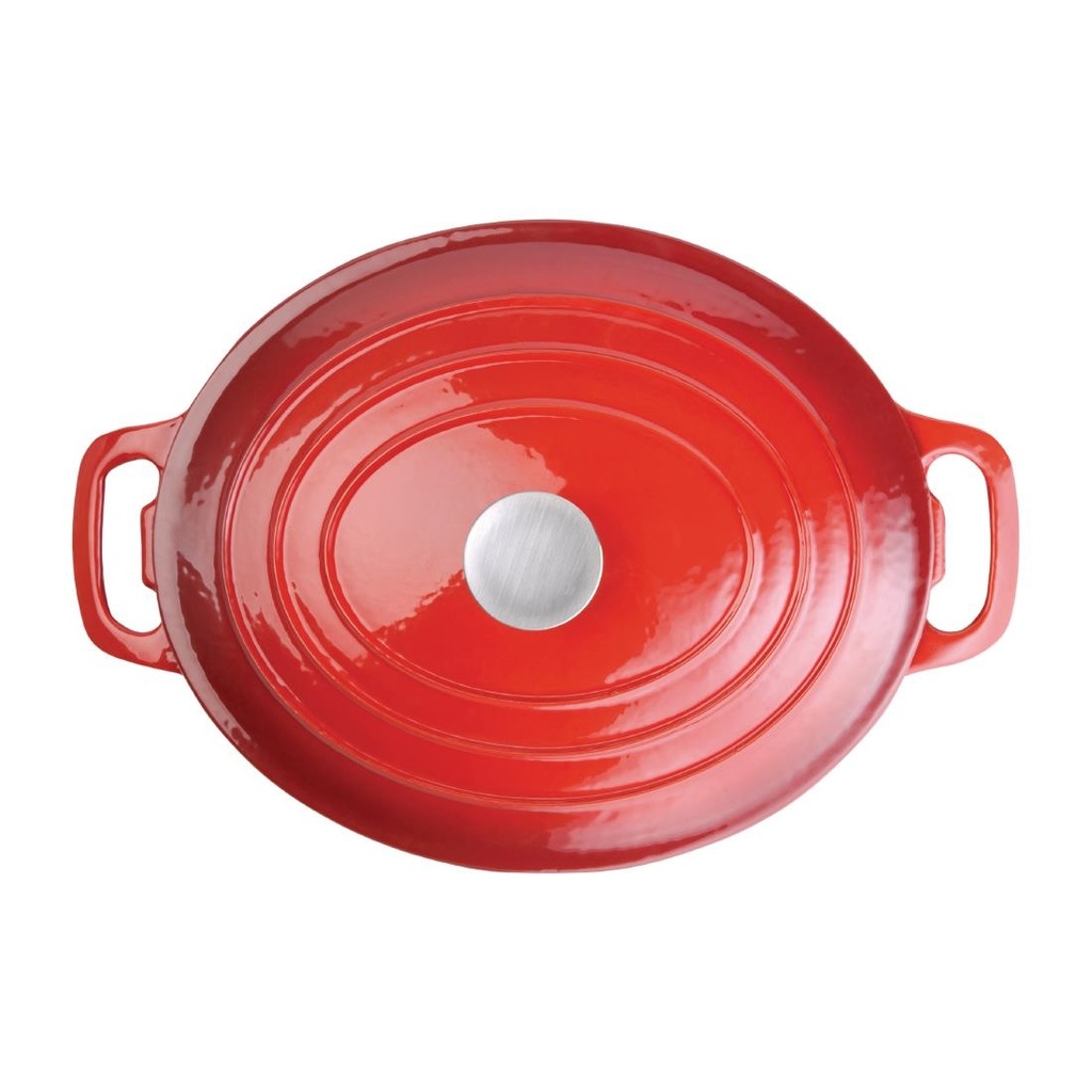 Grande cocotte ovale rouge Vogue 6L