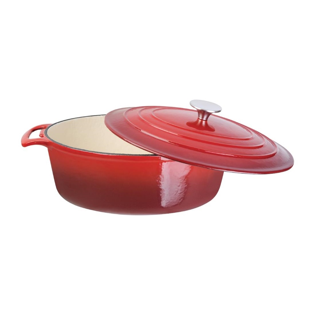 Grande cocotte ovale rouge Vogue 6L