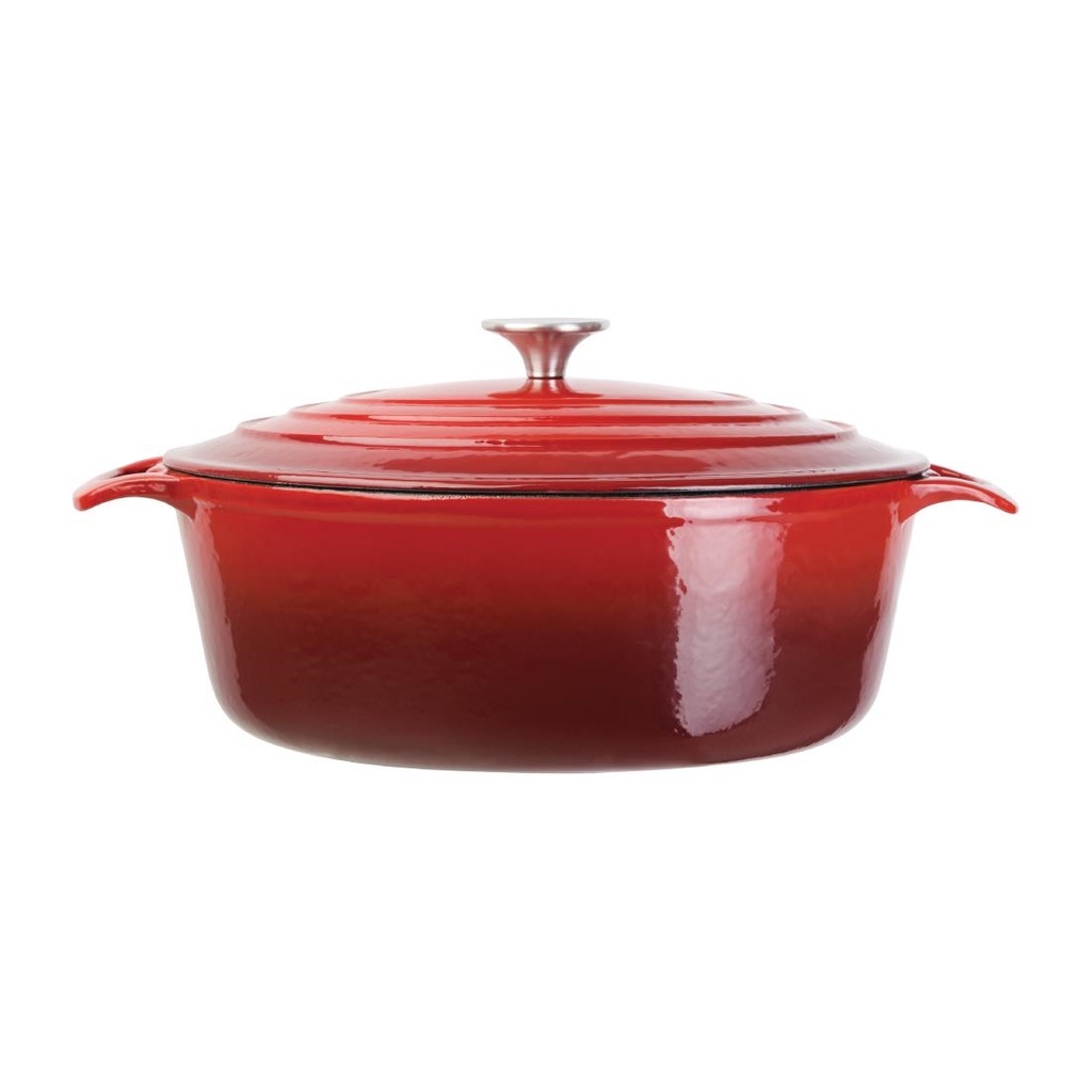 Grande cocotte ovale rouge Vogue 6L