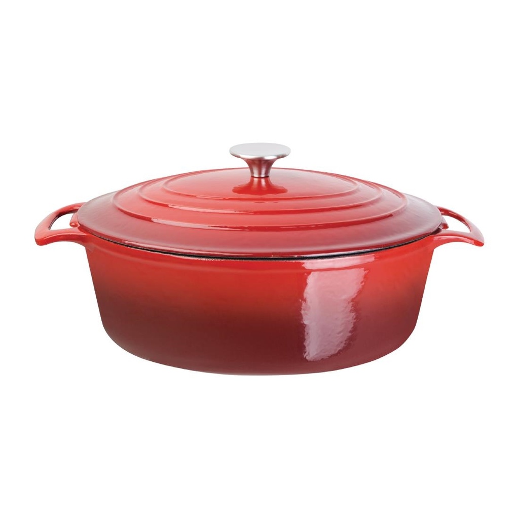 Grande cocotte ovale rouge Vogue 6L