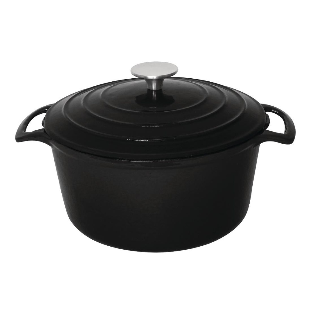 Grande cocotte ronde noire Vogue