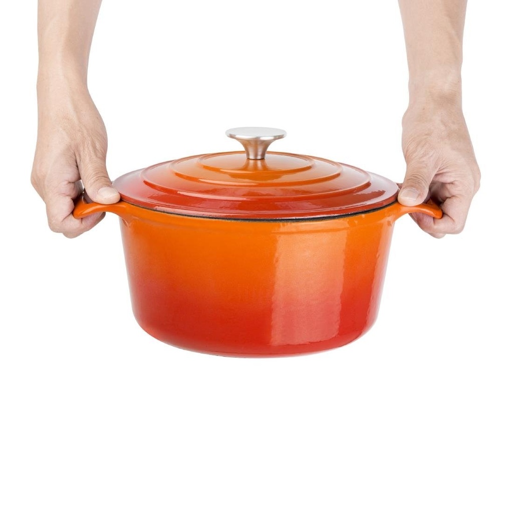 Grande cocotte ronde orange Vogue