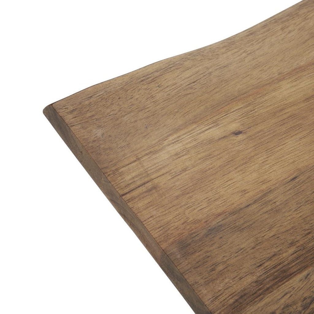 Grande planche en acacia bords ondulés Olympia 355x250x15mm manche 85mm