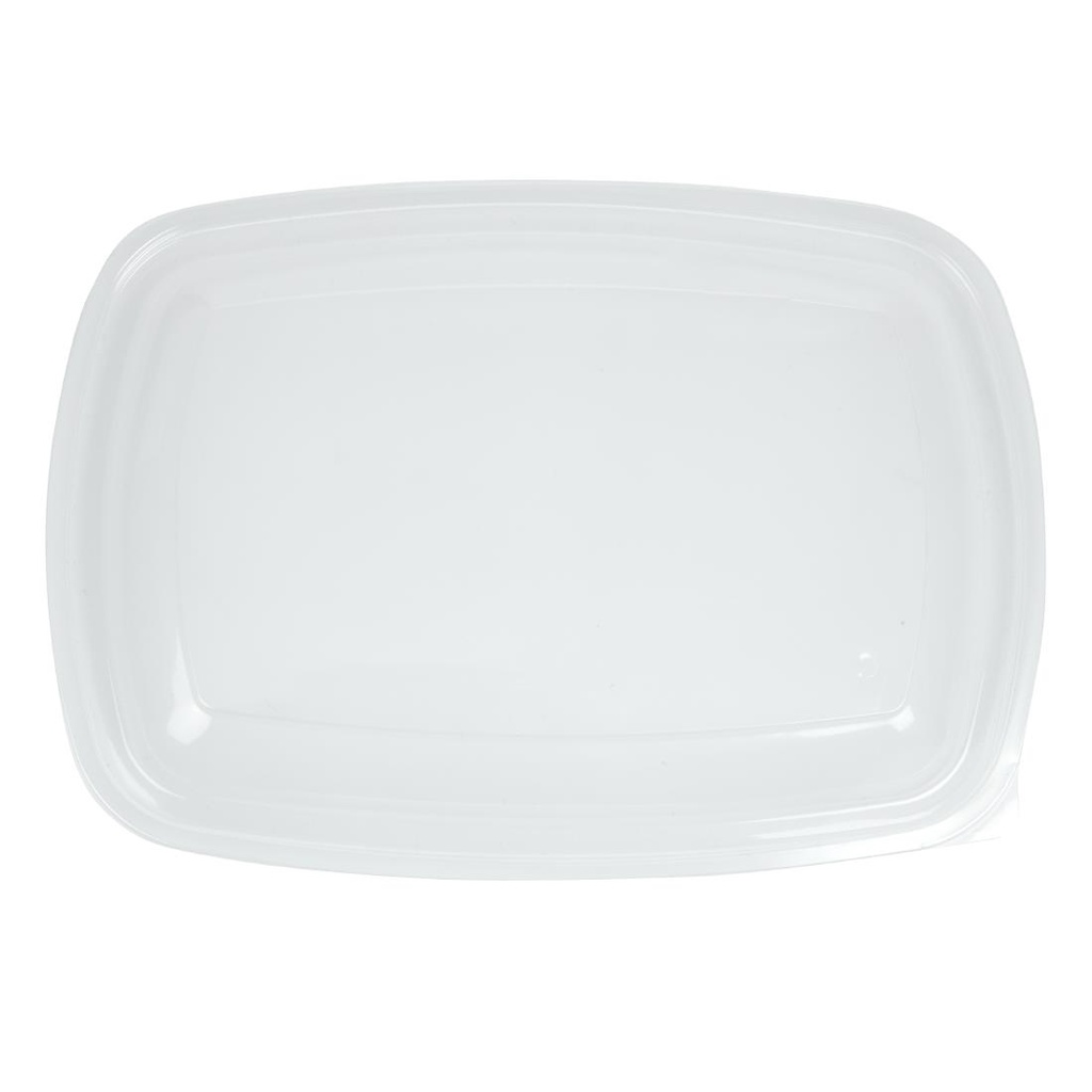 Grands couvercles rectangulaires pour barquettes alimentaires Fastpac 1350ml (lot de 150)