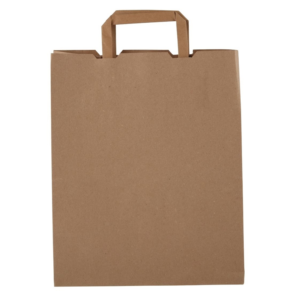 Grands sacs compostables en papier recyclé Vegware largeur 25 cm (x250)