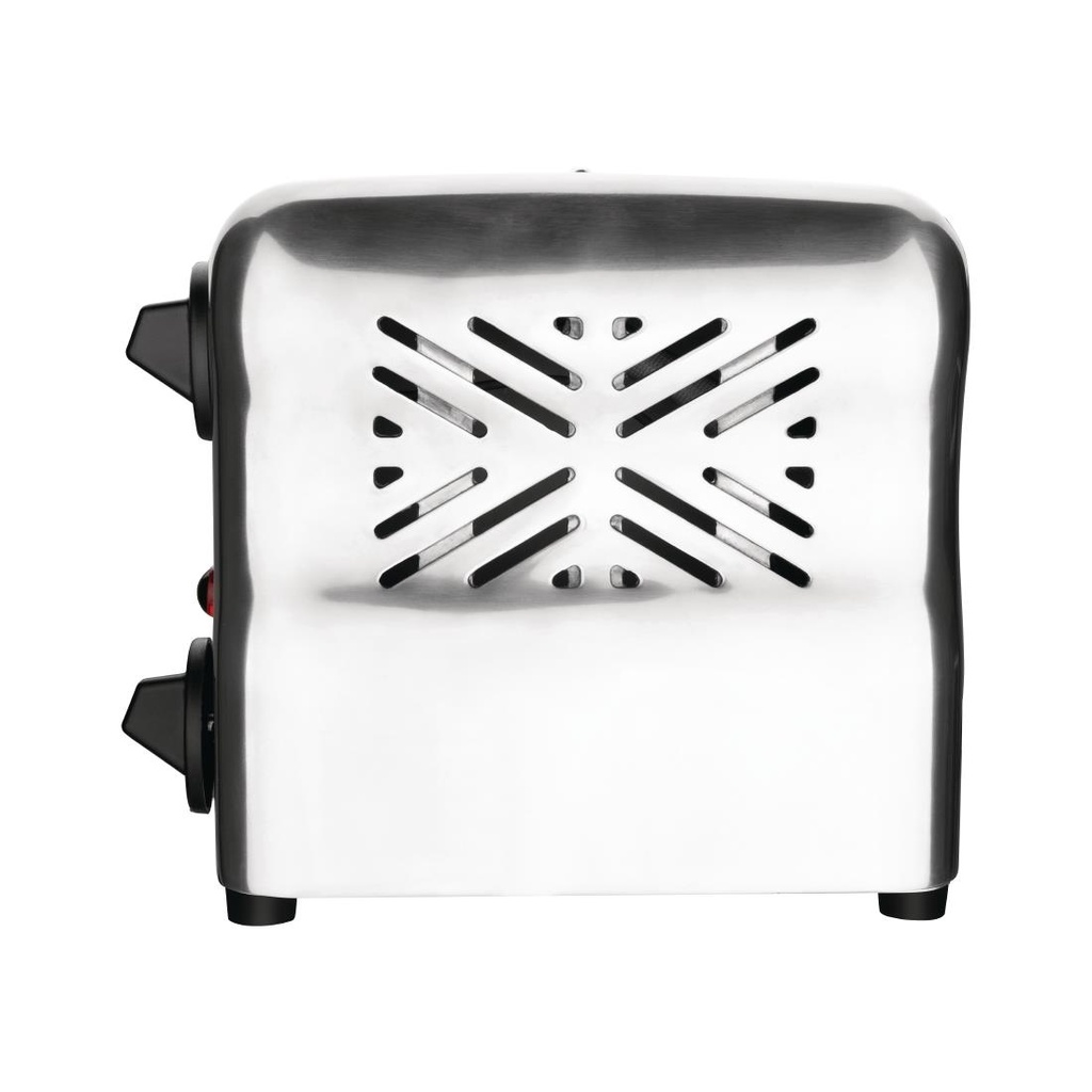 Grille-pain 6 fentes avec grille sandwich et résistance supplémentaire Rowlett Esprit chromé