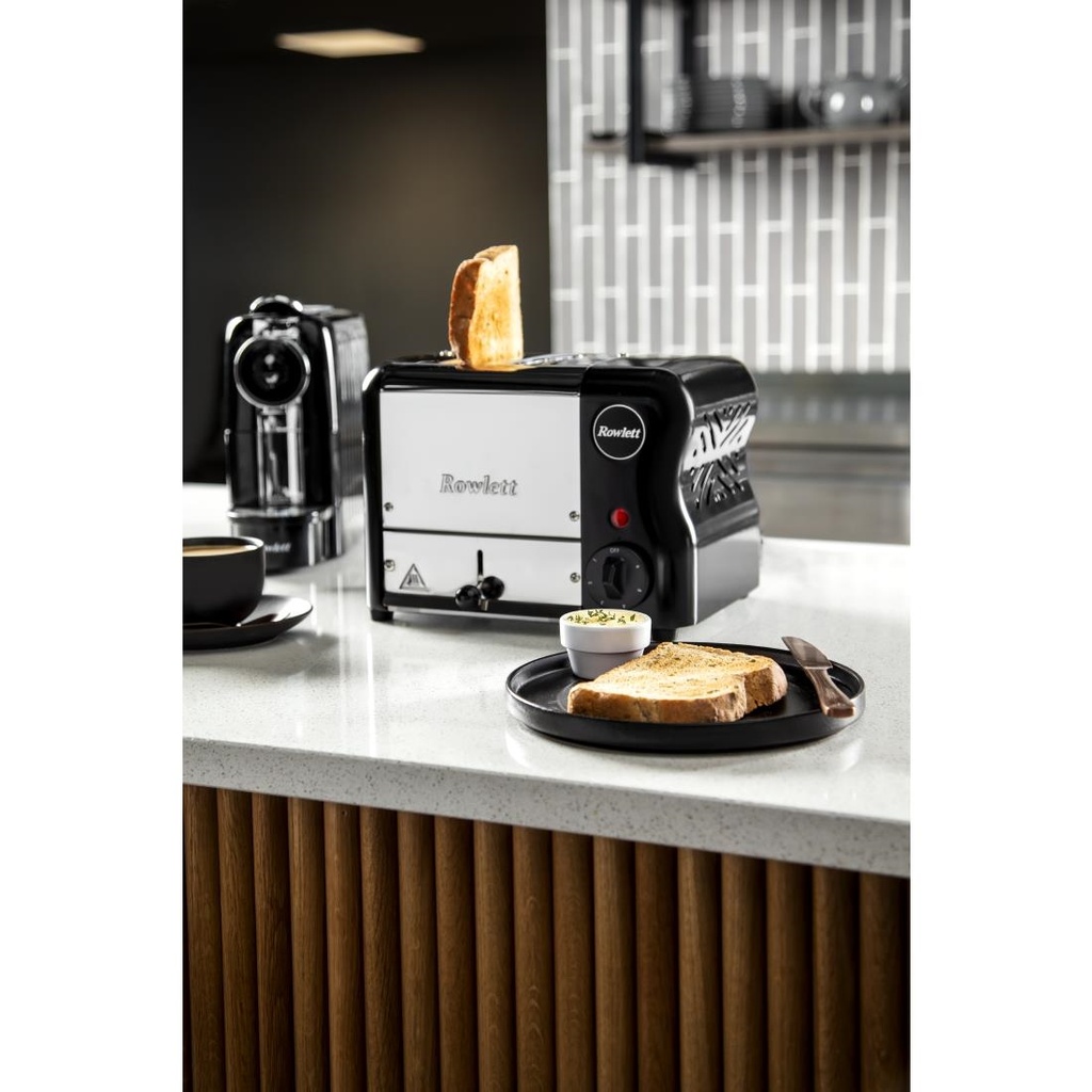 Grille-pain avec grilles sandwich Rowlett Esprit 2 fentes noir