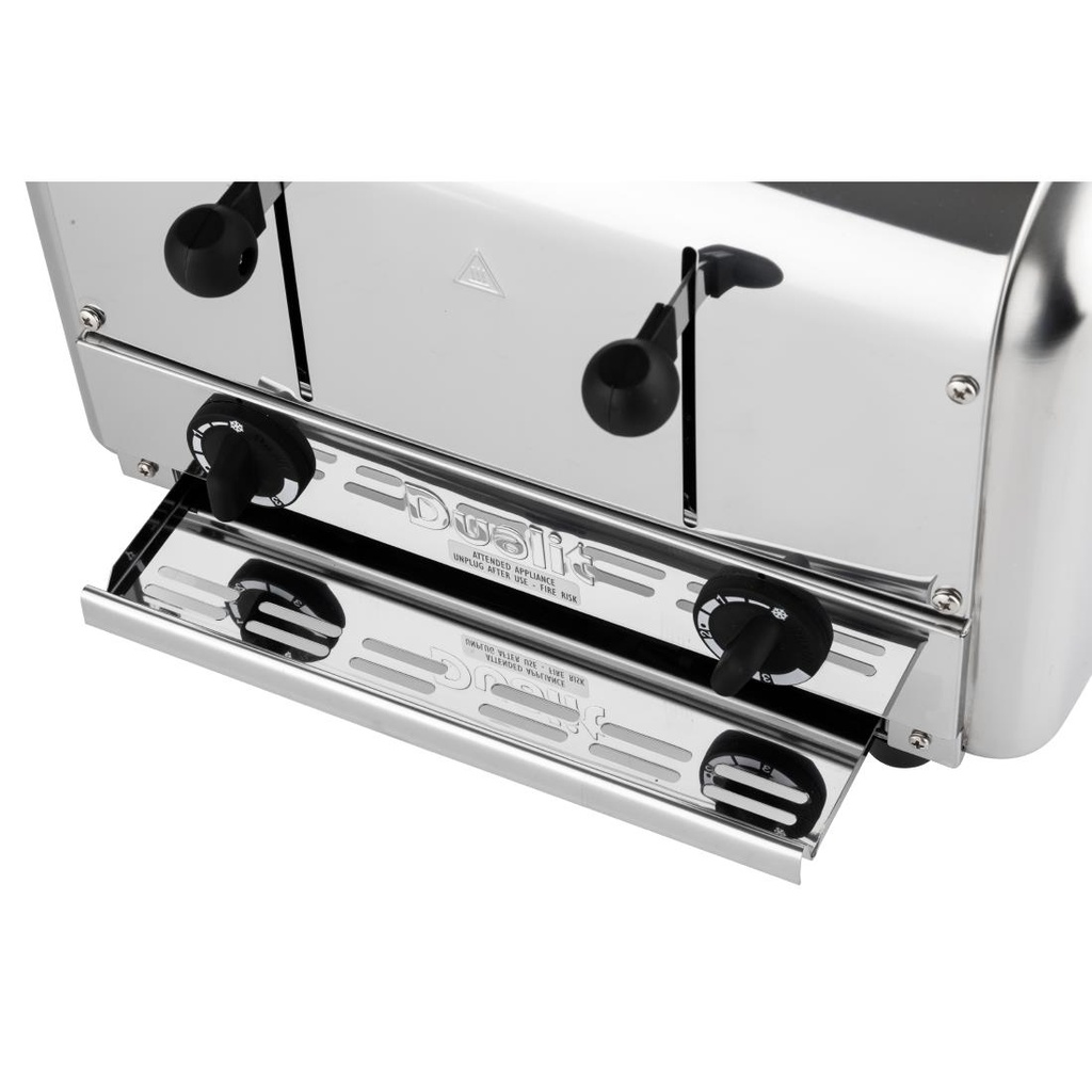 Grille-pain traiteur 4 tranches inox Dualit 49900