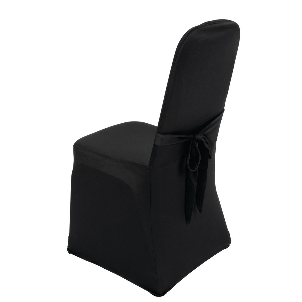 Housse de chaise de banquet Bolero noire