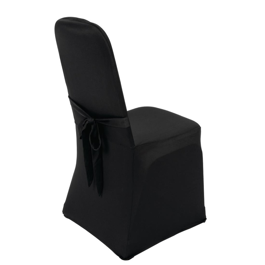 Housse de chaise de banquet Bolero noire