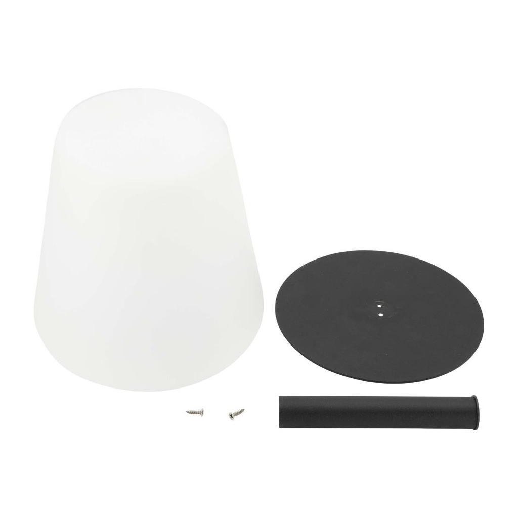 Lampe de table IP44 à LED dimmable avec 3 étiquettes ardoises Securit