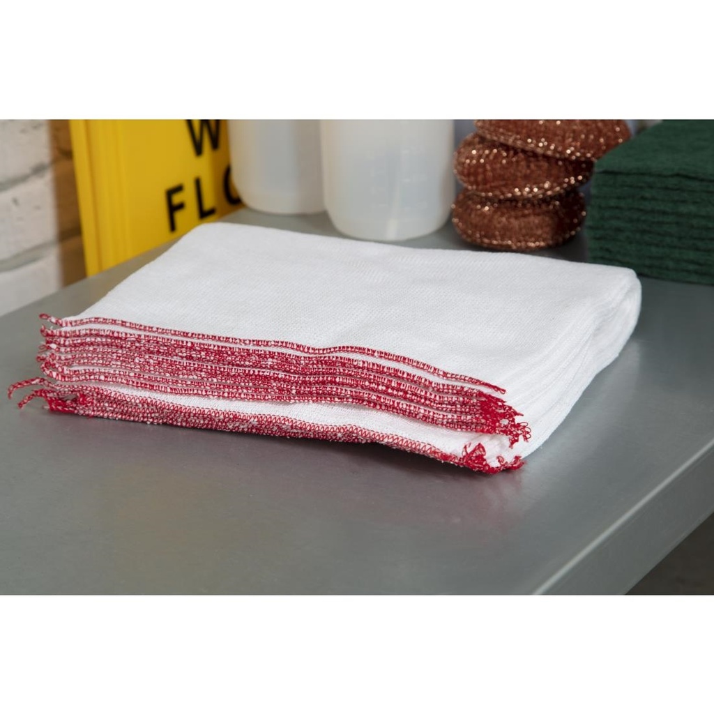 Lavettes blanchies Jantex (Lot de 10)