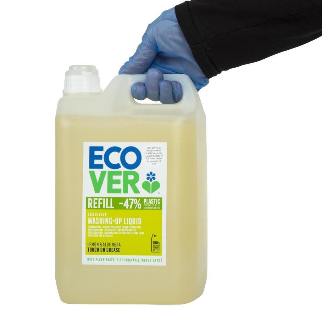 Liquide vaisselle concentré citron et aloe vera Ecover 5L