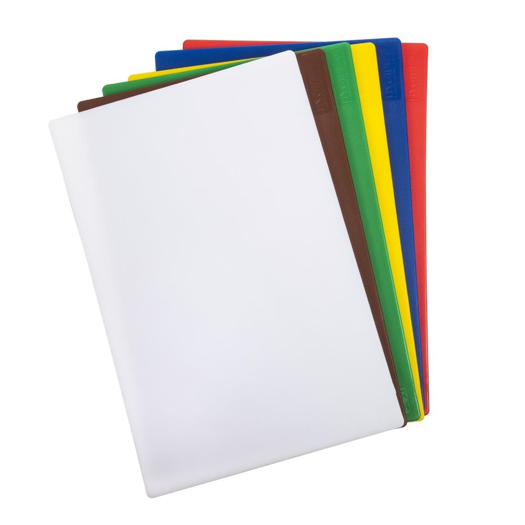 Lot de 6 planches à découper standard basse densité avec support et poster Hygiplas