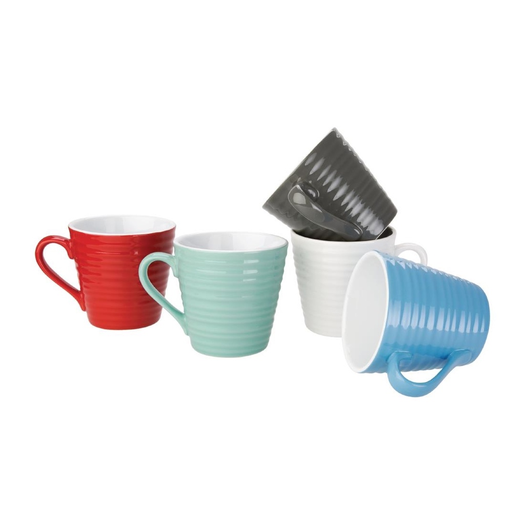 Mugs Aroma Olympia bleus 340 ml (lot de 6)