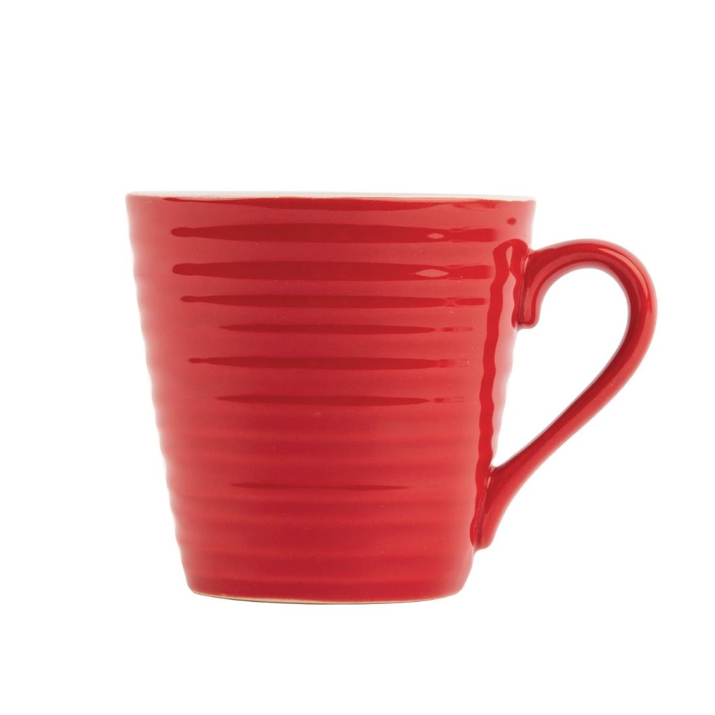 Mugs Aroma Olympia rouges 340 ml (lot de 6)