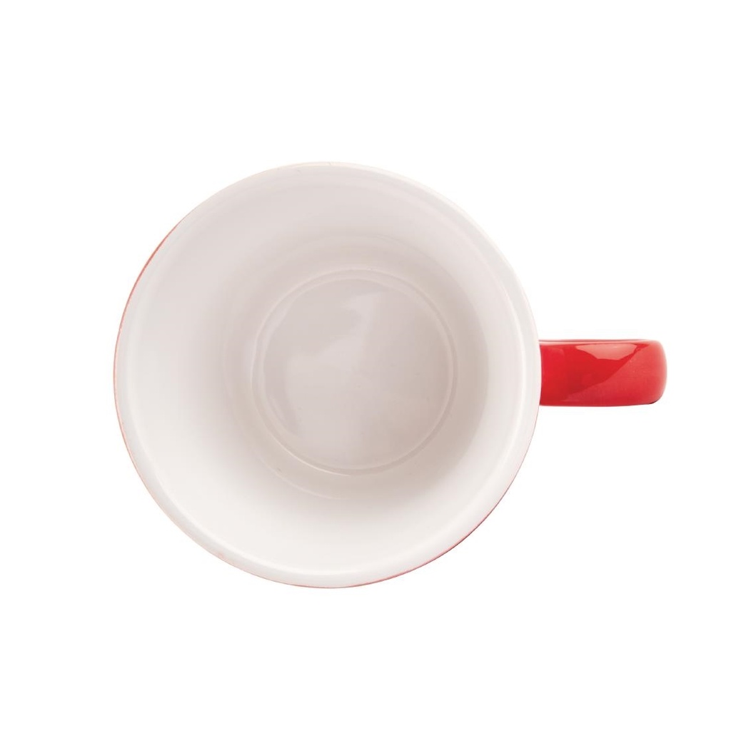 Mugs Aroma Olympia rouges 340 ml (lot de 6)