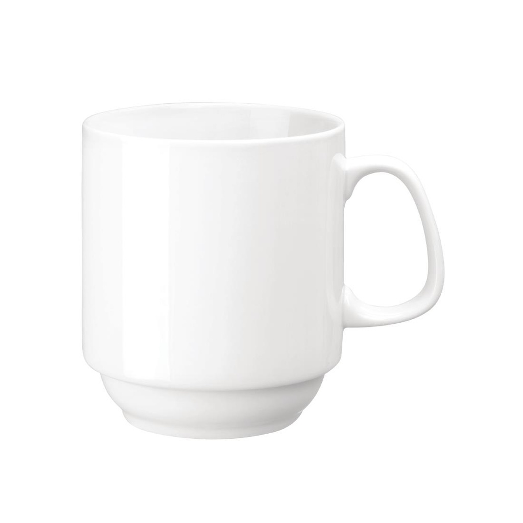 Mugs empilables blancs 284ml Olympia (Lot de 12)