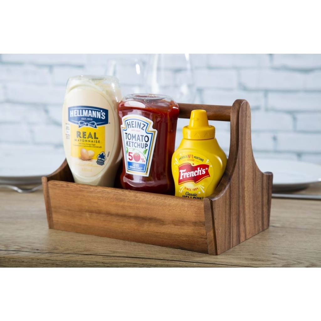 Panier à condiments en bois acacia T&G Woodware