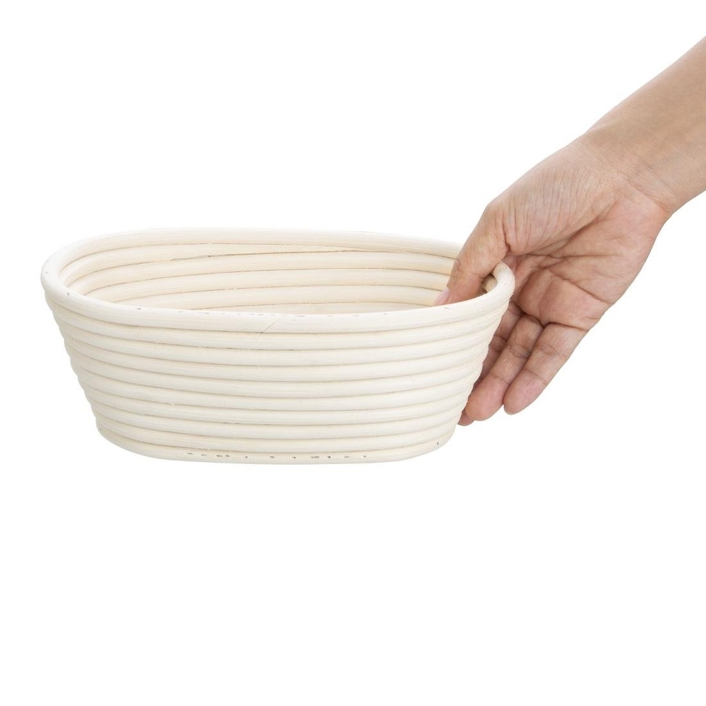 Panier de fermentation ovale en rotin Vogue 210x150x80mm