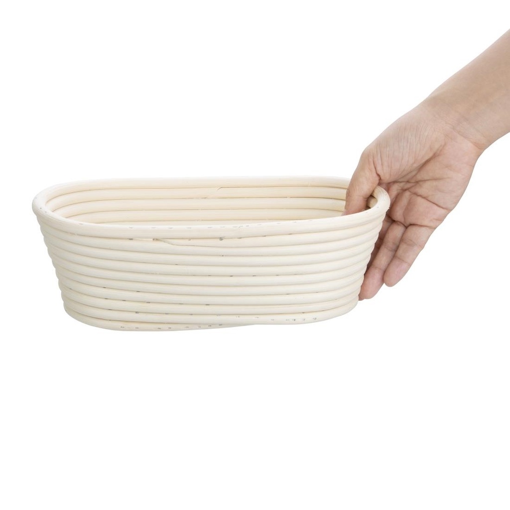 Panier de fermentation ovale en rotin Vogue 250x150x80mm