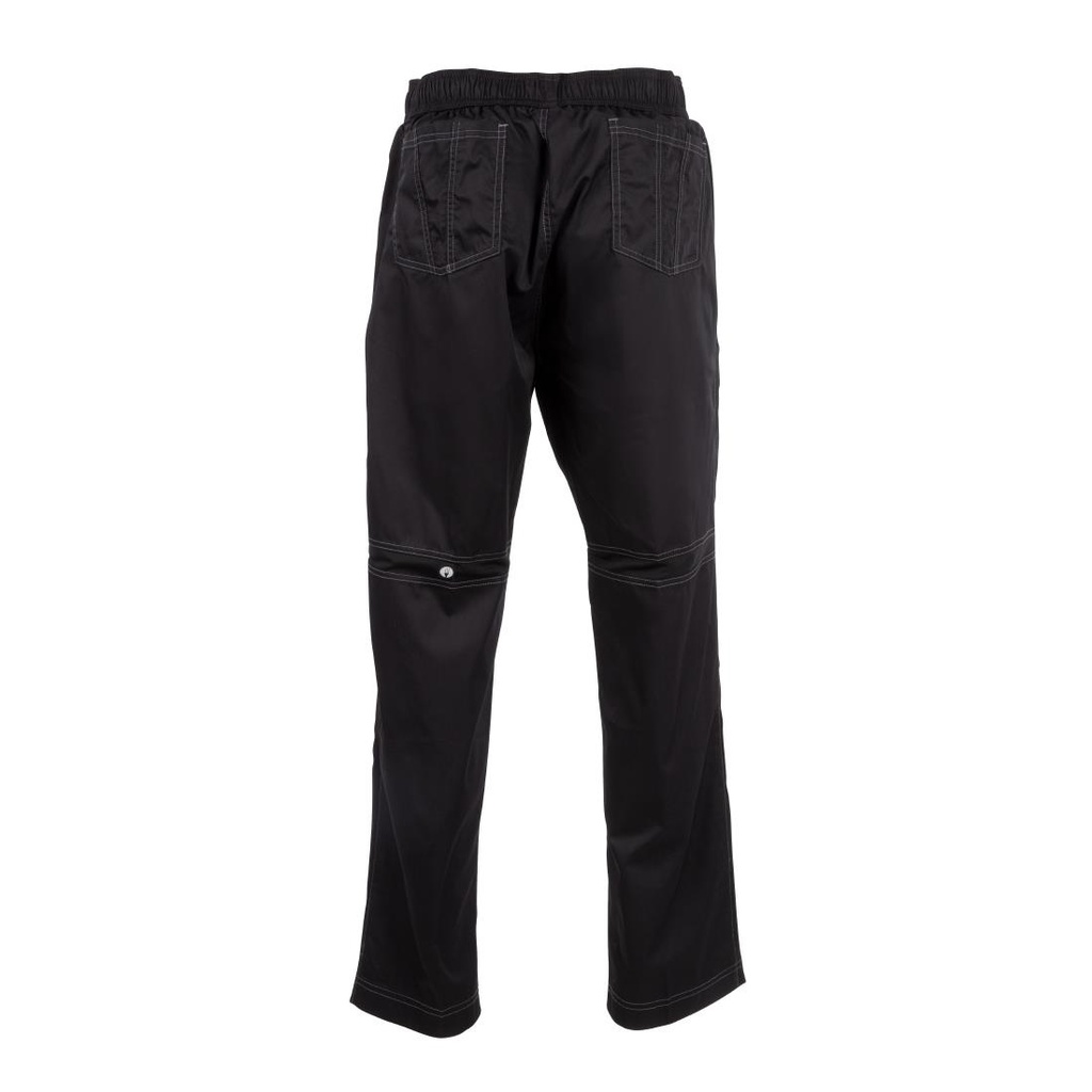 Pantalon de cuisine mixte Baggy Chef Works noir L