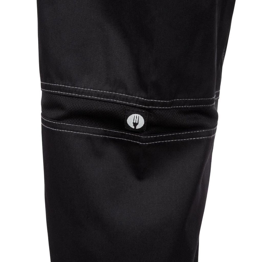 Pantalon de cuisine mixte Baggy Chef Works noir L